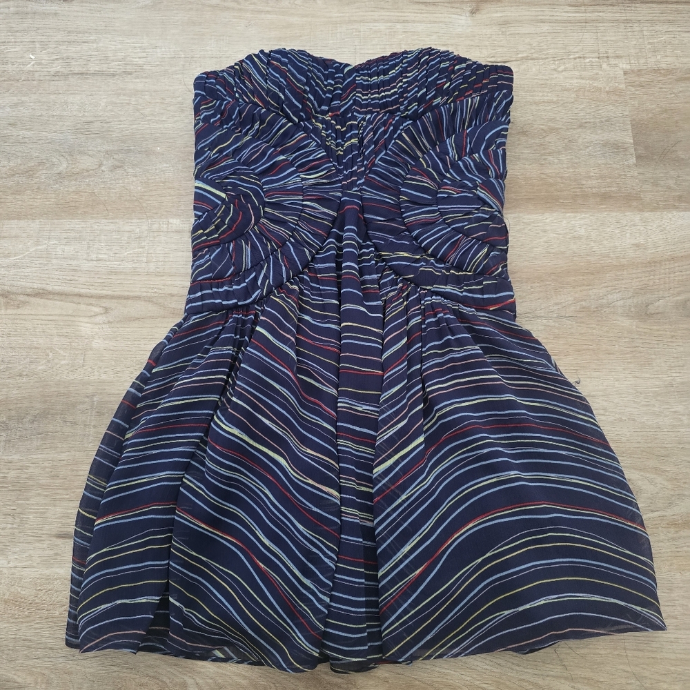 BCBGeneration Y2K Strapless Multi-colored Dress